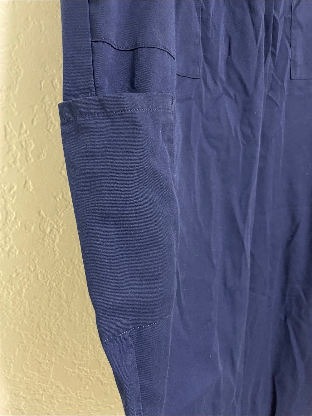 Scrubstar Navy Scrub Set with Orange Accent - Picture 6 of 10